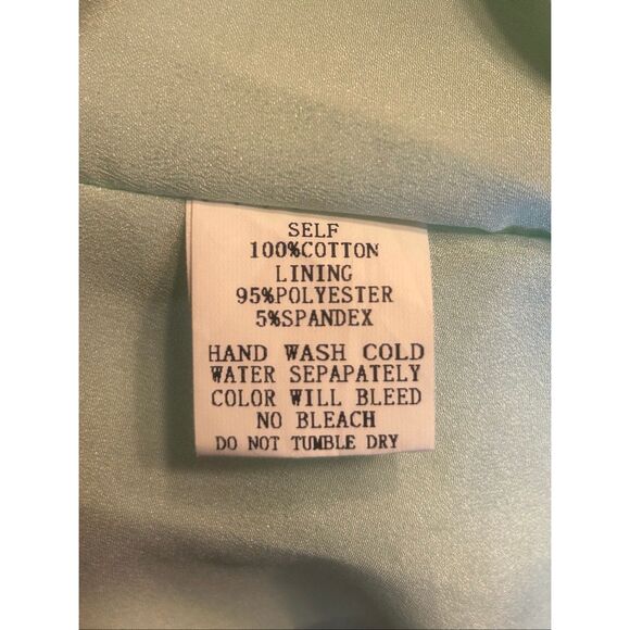 Pinch Anthropologie Smocked Back Cutouts Mint Sleeveless Short Dress Medium (577 - Picture 8 of 8